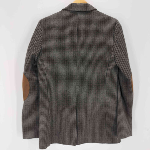 ザラ ZARA 千鳥格子 エルボーパッチ2Bテーラードジャケット レディース import:XS